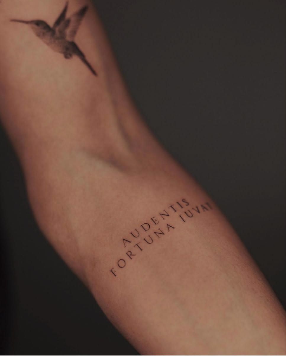 Minimalist Script Tattoos